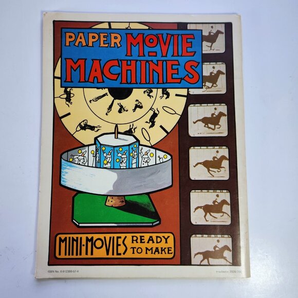 Paper Movie Machines Mini Movies Ready To Make by Budd Wentz (Troubador,1975) PB - Picture 2 of 9